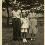 
						1946 - Marion Samelko, Bolek Samelko, Anna Samelko - Africa Camp					