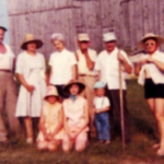 
						Family group at the farm					