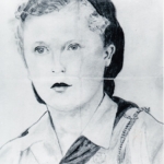 
						Drawing of Danuta Maria Górczyńska Morgan in the Middle East, 1942-1945.					