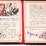 
						Card presented to Polish refugees in Teheran from General Sikorski.					