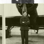 
						My dad, Stanislaw Jackowski, during his time in No. 1 Polish Air Force Boys Training School, Heliopolis, Egypt. Inscription on back reads "Oczym ja rezmyslam?" (What am I thinking?) With his brother fighting in Italy, his mother still in Siberia, and Poland under Soviet occupation again, he had much to ponder. Photo is dated Feb. 2, 1945					