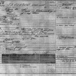 
						First page of Stanislaw's military file from the British Ministry of Defense (MOD)					