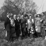
						Sabina with her parents, nephews and friends, in the UK					