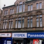 
						Jan Stępek's post-war electronics shop in Scotland					