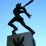 
						Polish Tragedy (Katyn and Siberia) Jersey City, NJ, USA. This striking monument is located on the Exhange Place Plaza in Jersey City. Fallen Polish officers murdered by Soviets faces perished Twin Towers just across Hudson. Monument is dedicated to the tragedy of mass murder of Poles by Stalin during WWII.					