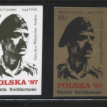 
						1987 Poczta SolidarnoĹÄ - GeneraĹ Anders Set of 4					