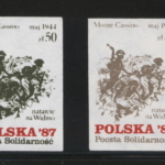 
						1987 Poczta SolidarnoĹÄ - Natarcie na Widmo (Attack on the summit) Set of 4					