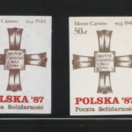 
						1987 Poczta SolidarnoĹÄ - KrzyĹź Cassino (Monte Cassino Cross) Set of 4					