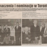 
						Decorations and nominations in Toronto. 10 March 2011					