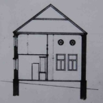 
						Design of the front the synagogue					
