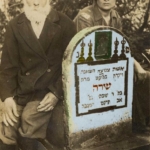 
						Zabludow (Poland). Jewish Cemetery. Photo taken by Beker. Ca 1930. Here is email of Tilford Bartman bartmant@earthlink.net "I know something about Beker family from Zabludow. They owned a bakery on the market square. In Chicago is Abe Beker. He is one of only two jews that I know about who are still alive and were in Zabludow on June 26 when Nazis came in and the wooden synagogue was burned. I went to Chicago and interviewed him three years ago. Today I think he is still alive but very sick and mentally out of it. He is a survivor of Auschwitz slave labor... became a successful accountant in Chicago. Day before Nazis came in mostly Polish residents of the town raided Soviet storehouses of grain. His friend Phina Chorowski had a pistol. He and Phina got away with a sack of grain. They woke up early next morning and went to split the grain. Suddenly they hear shooting and soon German army is entering Zabludow guns blazing and town is catching fire. They hid under a barn. They are watching the whole thing seeing people getting shot etc. Abe tells Phina give me your gun I am going to shoot myself I can't face the Germans. Phinia refuses to give him the gun. Abe later ends up in Bialystok Ghetto, then Auschwitz, and survives. Has two married daughters in Chicago at least three grandchildren....". THE PHOTO was colourized by Edyta Fiedorowicz. Copyright by Tomek Wisniewski. More images at www.bagnowka.com					