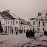 
						Great Synagogue. Boznicza street - view from Suraska street. Ca 1930					