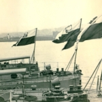 
						On August 30th 1939, on the eve of WW2, 3 Polish destroyers ORP Blyskawica, ORP Grom and ORP Burza were ordered to sail for G.B. This photograph is of the 3 destroyers when they arrived in UK in 1939 and went onto serve with the Allies under RN High Command.					