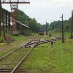 
						The railway sidings are visible.					