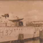 
						Damage to ORP Garland from the disastrous PQ16 convoy to Murmansk. Jozef Jarzabek was wounded on this convoy.					