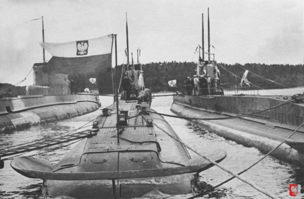 Three Polish submarines ORP Zbik, Sep and Rys interned in Sweden 25th September 1939 until 1945.