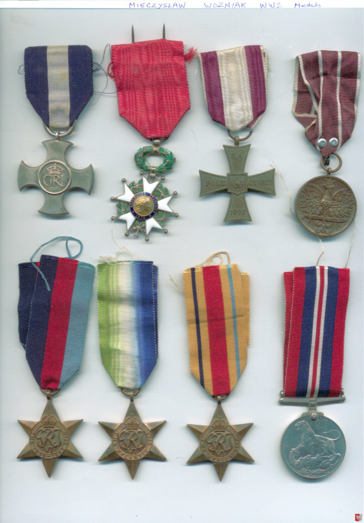 Medals of Captain Mieczysław Wożniak