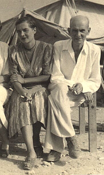 Janka and Jan shortly after arrival in Karachi, India, June 13, 1943.