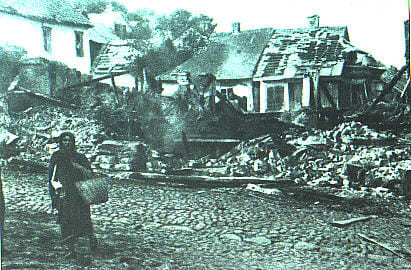 Krzemieniec after the german air raid