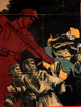 poster Post of a Red Army Soldier killing a Polish Officer