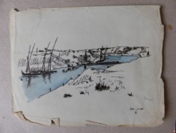 self-portrait of Edward Herzbaum, soldier of the 5th KDP – from a series of original drawings created in the USSR, the Middle East and Italy, 1945; source: private collection of Krystyna Mew, Kresy-Siberia Foundation self-portrait of Edward Herzbaum, soldier of the 5th KDP – from a series of original drawings created in the USSR, the Middle East and Italy, 1945; source: private collection of Krystyna Mew, Kresy-Siberia Foundation