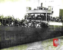 Evacuation by sea from Krasnovodsk to Pahlevi, source: Kresy-Siberia Foundation (public domain)
