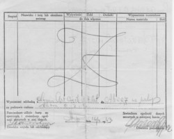 Supply card of 2nd Lt. Bronisław Sokołowski from the 9th Heavy Artillery Regiment of the Artillery Supply Center – page 2, April 16, 1943; source: private collection of Henry Sokołowski, Kresy-Siberia Foundation Supply card of 2nd Lt. Bronisław Sokołowski from the 9th Heavy Artillery Regiment of the Artillery Supply Center – page 2, April 16, 1943; source: private collection of Henry Sokołowski, Kresy-Siberia Foundation