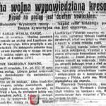 "Kurjer Lwowski", August 27, 1924, collection of the Kresy-Siberia Foundation