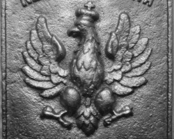 A cast iron plaque with an eagle from the Polish border post on the border with the USSR. Bogusław Tomaszewski's collection