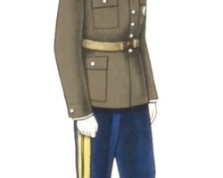 An infantry captain in plain clothes