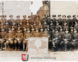 Participants of the military police training course with lecturers, 1932. Collections of the Museum of Polish Border Formations