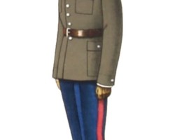 A cavalry corporal in formal attire