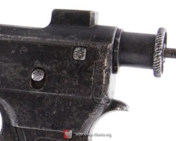 Steyr wz. 1907
Weapons designed by Karol Krnka, produced by "Waffenfabrik Steyr" in Austria and Budapest, Hungary. The gun is loaded from the boat from the top to a magazine with a capacity of 8 rounds in a stock, 8 mm caliber ammunition, weapon length 204 mm, barrel length 117 mm, weight 730 g, initial velocity of the bullet 295 m / s. The gun works on the recoil of the bolted breech when shot and a small recoil of the barrel. The whole consists of 31 parts. According to the regulations, officers in the Second Polish Republic were obliged to buy pistols with their own money. These matters were regulated by the commanders of the sub-units. Thus, this weapon appeared in border formations as non-permanent
The Museum of Polish Arms in Kołobrzeg