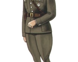 Lieutenant in a summer jacket