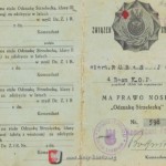 The cover of the Riflemen's Association ID card issued to Sgt. Jan Rubas from the KOP "Dederkały" battalion in connection with the award of the "Shooting Badge", the archive of Mirosław and Maria Rubas