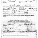Record of prisoner of war Michał Korol from Stalag I B