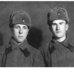 Belarusian Kosjan Kodolicz (right) during his service after being drafted into the Red Army