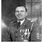 Former corporal of the 5th Kresowa Infantry Division Mikołaj Buter near Wilejka (in the Vilnius region) - after the war president of the Polish Combatants' Union in Sarny