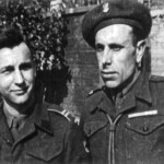 Józef Żamojdzin from the 5th Kresowa Infantry Division (on the right), after the war he returned to Belarus and was subjected to repressions, in the 1990s he was active in the Association of Victims of Political Repression
