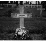 The tomb of Piotr Szwedziuk, who died as a result of his injuries on August 14, 1944, was buried in one of the war cemeteries in France