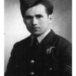 Senior shooter Michał Lawdor during his service in aviation in Great Britain