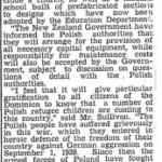 Evening Post, Volume CXXXVII, Issue 128, 1 June 1944, Page 6. Announcement of offer of New Zealand government to temporarily provide a home at Pahiatua for about 700 Polish children from Iran. Source: Papers Past, a digital collection of The National Library of New Zealand. Copyright Fairfax Media.