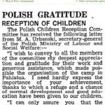 Evening Post , Issue 132, 6 June 1944, Page 6. Appreciation of NZ action expressed by Dr. K. A. Wodzicki Consul-General of Poland in New Zealand. Source: Papers Past, digital collection of the National Library of New Zealand. Copyright: Fairfax New Zealand Ltd.