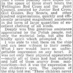 Evening Post, Volume CXXXV, Issue 148, 24 June 1943, Page 3 A letter by Maria Wodzicka, wife of the Polish Consul Kazimerz Wodzicki and Red Cross Delegate published in the Evening Post, Wellington, New Zealand on 24 June 1943 thanking New Zealanders for their assistance in providing clothing for the Polish children on their way to Mexico. Source: Papers Past, a digital collection of the National Library of New Zealand. Copyright: Fairfax New Zealand Ltd..