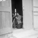 Mass at Pahiatua Camp 1945.Mrs Ludwika Styglan (nee Bazgier) taking part in a Catholic mass in the Sala Odczytowa (auditorium) at the Polish refugee camp in Pahiatua. Disk 34442 - Reference No.: F- 1392-1/4 Photographer: John Dobree Pascoe From the John Pascoe Collection, Alexander Turnbull Library, Wellington, N.Z. Permission of the Alexander Turnbull Library must be obtained before any reuse of this image. Mass at Pahiatua Camp 1945.Mrs Ludwika Styglan (nee Bazgier) taking part in a Catholic mass in the Sala Odczytowa (auditorium) at the Polish refugee camp in Pahiatua. Disk 34442 - Reference No.: F- 1392-1/4 Photographer: John Dobree Pascoe From the John Pascoe Collection, Alexander Turnbull Library, Wellington, N.Z. Permission of the Alexander Turnbull Library must be obtained before any reuse of this image.