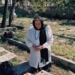 Dioniza Choros (Gradzik) visits her mother’s grave in Teheran. Source: Dioniza Choros. Dioniza Choros (Gradzik) visits her mother’s grave in Teheran. Source: Dioniza Choros.