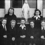 Polish girls in Sacred Heart Girls' College, New Plymouth, 1946 Back (l-r): Emilia Chumko, Stanisława Domańska Front (l-r): Regina Zielińska, Helena Kornobis, Adela Jasionowicz, Helena Pietkiewicz, Aniela Markowska. Source: Polish Children's Reunion Committee 2004. Polish girls in Sacred Heart Girls' College, New Plymouth, 1946 Back (l-r): Emilia Chumko, Stanisława Domańska Front (l-r): Regina Zielińska, Helena Kornobis, Adela Jasionowicz, Helena Pietkiewicz, Aniela Markowska. Source: Polish Children's Reunion Committee 2004.