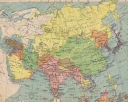 Political map of Asia before the outbreak of World War II; source: from the collection of Wiesław Stypuła Political map of Asia before the outbreak of World War II; source: from the collection of Wiesław Stypuła