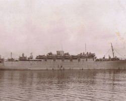 "Georgic" - a ship on which Polish refugees sailed from India to Italy, and in many cases continued by train to post-war Poland, 1948; source: from the collection of Wiesław Stypuła "Georgic" - a ship on which Polish refugees sailed from India to Italy, and in many cases continued by train to post-war Poland, 1948; source: from the collection of Wiesław Stypuła