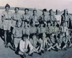 Polish scouts after field exercises at the Balachadzki seasonal lake; source: from the collection of Wiesław Stypuła Polish scouts after field exercises at the Balachadzki seasonal lake; source: from the collection of Wiesław Stypuła